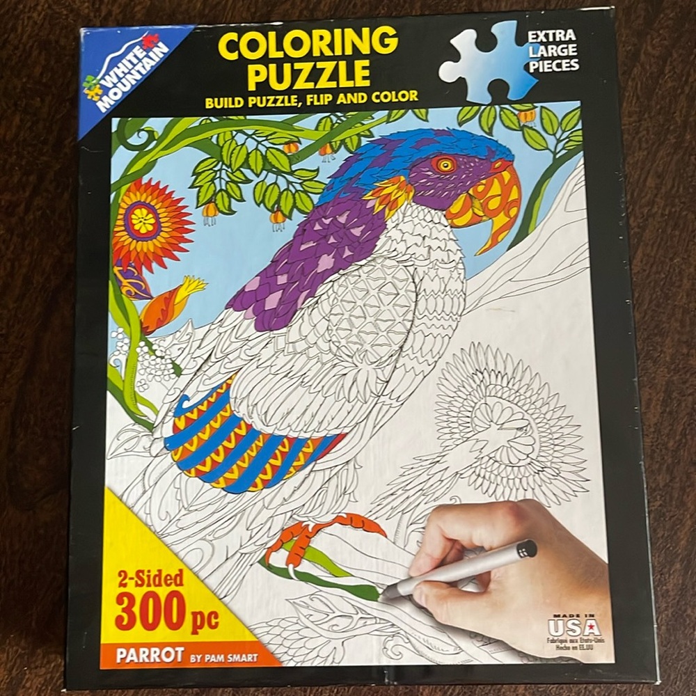 White Mountain 300 extra large piece preowned complete puzzle